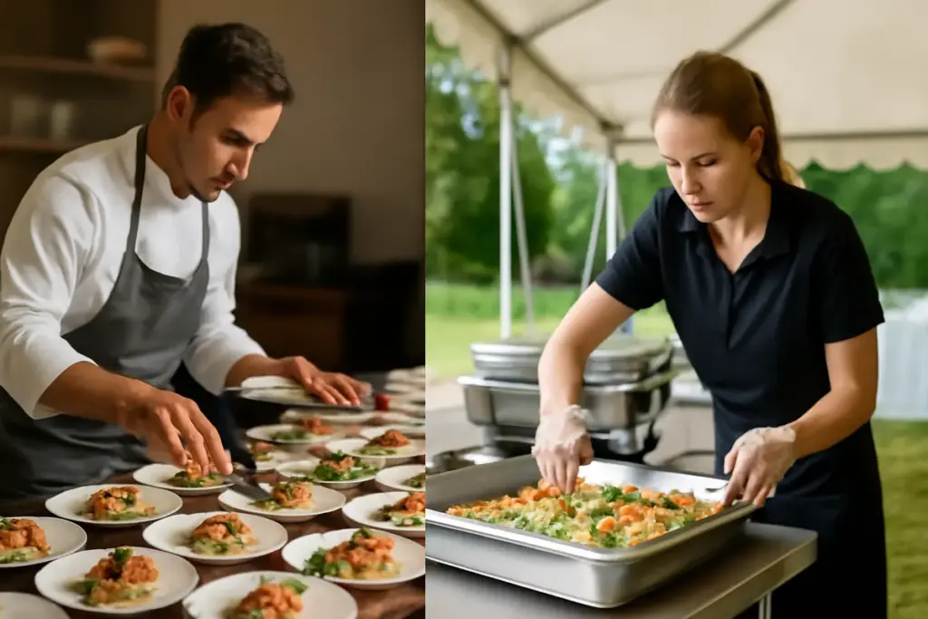 Fornitori di catering interni o esterni? Le differenze operative che possono influire sull’evento