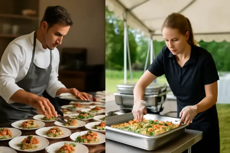 Fornitori di catering interni o esterni? Le differenze operative che possono influire sull’evento
