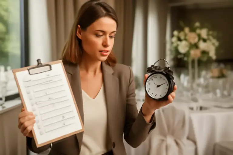 Come si gestisce il timing perfetto per un ricevimento di nozze? La scaletta segreta dei professionisti