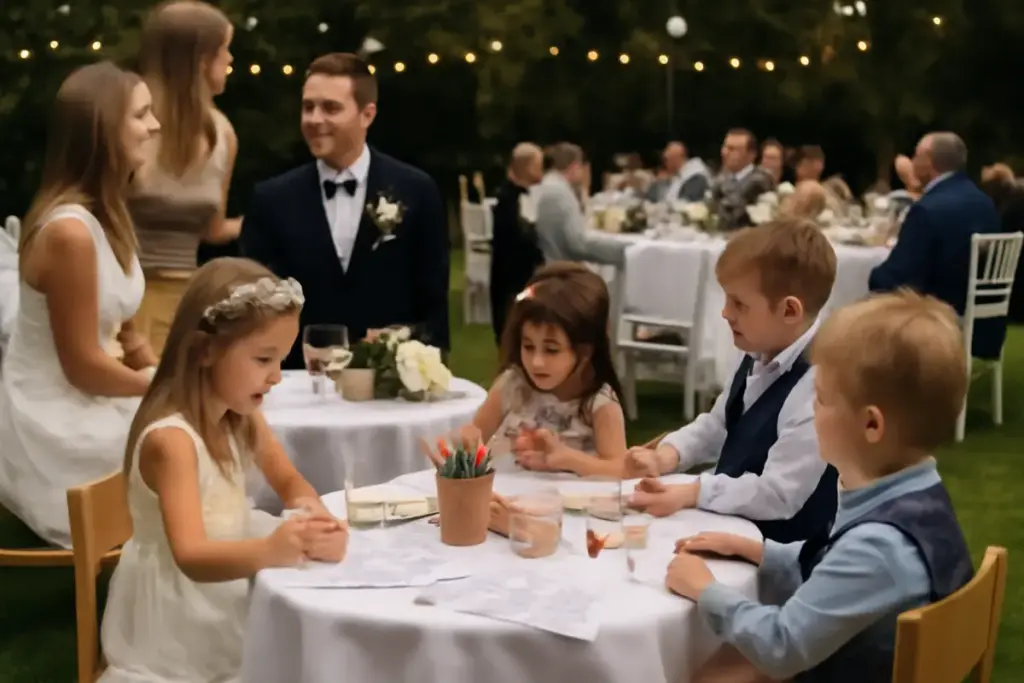 Ricevimento di matrimonio con bambini: soluzioni pratiche per accoglierli senza pensieri
