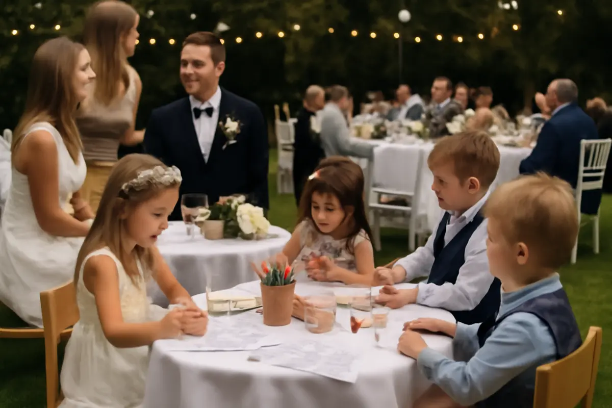 Ricevimento di matrimonio con bambini: soluzioni pratiche per accoglierli senza pensieri